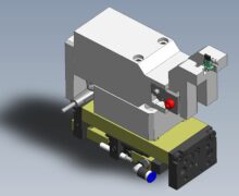 3D-Konstruktion Vereinzelungsgreifer Kunststoffgehäuse